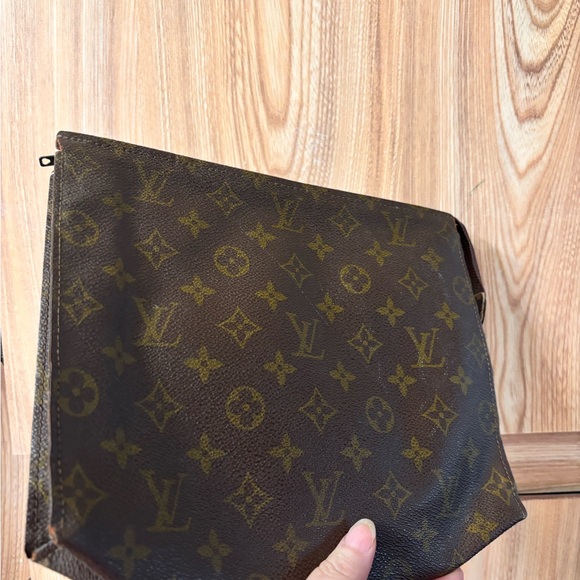 Auth LOUIS VUITTON Poche Toilette 26 Clutch Hand Bag Monogram Large Vintage - Picture 4 of 16